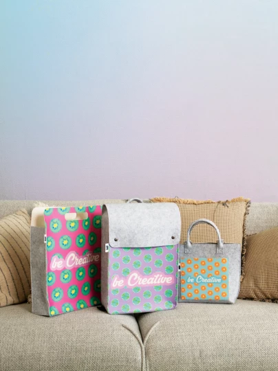 CreaFelt Shop D personalizowana torba na zakupy RPET - szary (AP716685)