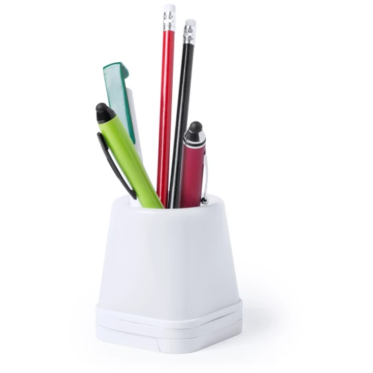 Hub USB 2.0, pojemnik na przybory do pisania, stojak na telefon, lampka LED (V3916-02)