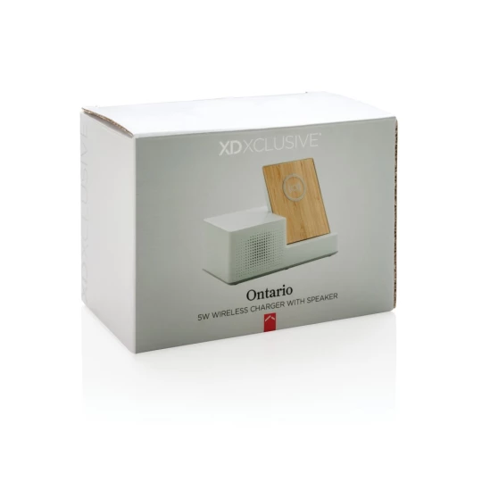 Ładowarka bezprzewodowa 5W, głośnik bezprzewodowy 3W Ontario (P308.873)
