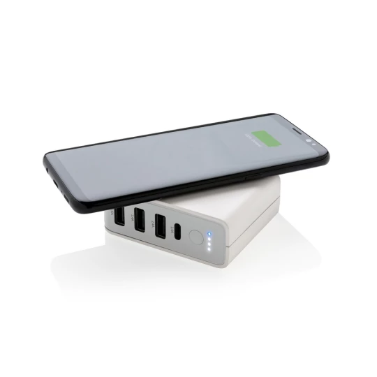 Adapter podróżny, bezprzewodowy power bank 6700 mAh (P820.551)