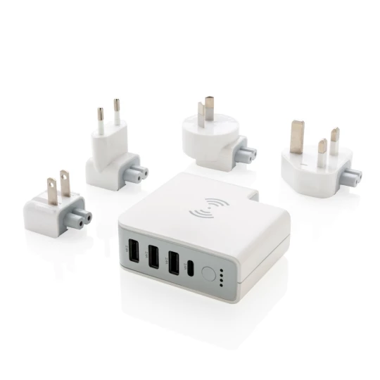 Adapter podróżny, bezprzewodowy power bank 6700 mAh (P820.551)