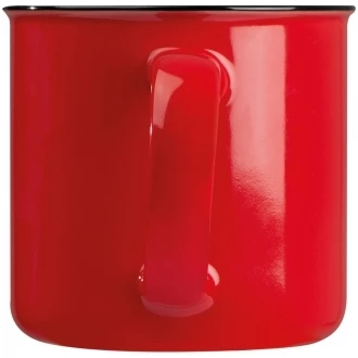 Kubek ceramiczny 350 ml - czerwony - (GM-80843-05)