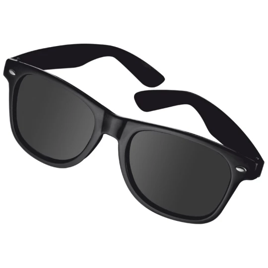 Plastikowe okulary przeciwsłoneczne 400 UV - czarny - (GM-58758-03)