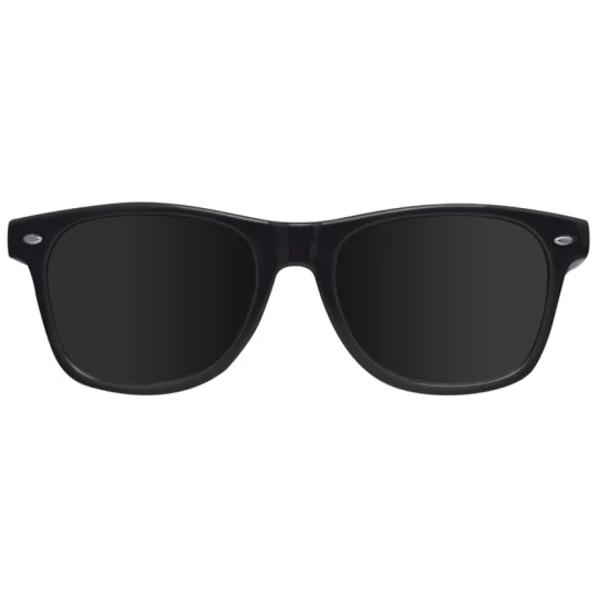Plastikowe okulary przeciwsłoneczne 400 UV - czarny - (GM-58758-03)