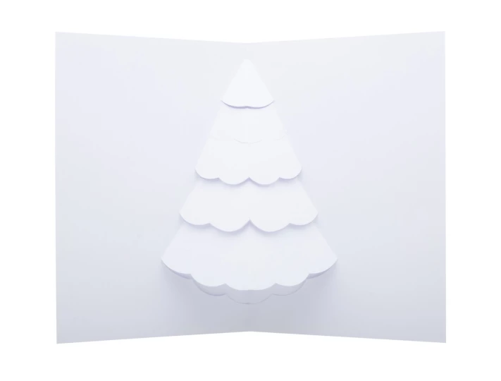 Dimensions karta świąteczna 3D - biały (AP716497-A)