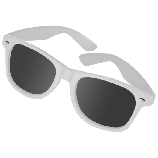 Plastikowe okulary przeciwsłoneczne 400 UV - biały - (GM-58758-06)