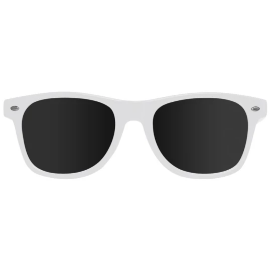 Plastikowe okulary przeciwsłoneczne 400 UV - biały - (GM-58758-06)