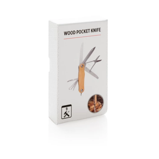 Nóż wielofunkcyjny, scyzoryk, 9 el. (P221.389)