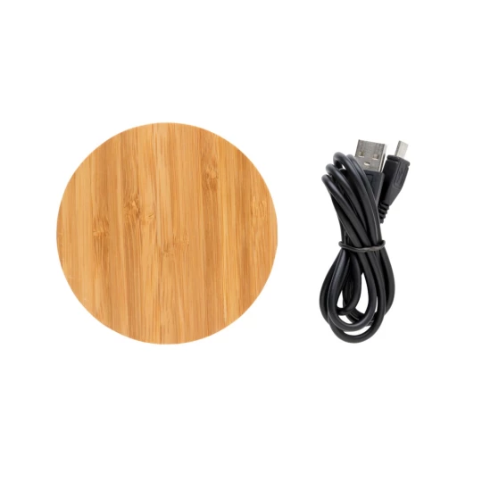 Bambusowa ładowarka bezprzewodowa 5W Bamboo X (P308.279)