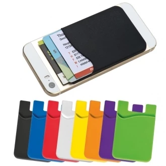 Etui na wizytówki do smartfona - czerwony - (GM-22864-05)