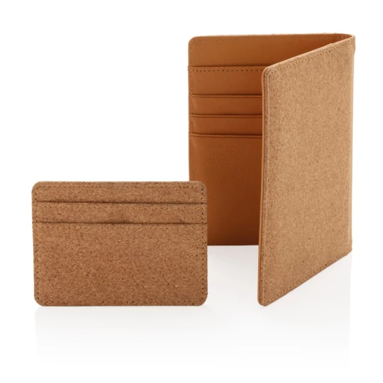Korkowe etui na karty kredytowe, portfel, ochrona RFID (P820.879)