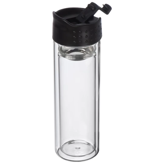 Szklana butelka próżniowa 400 ml - przeźroczysty - (GM-62879-66)