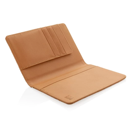 Korkowe etui na karty kredytowe i paszport, ochrona RFID (P820.459)