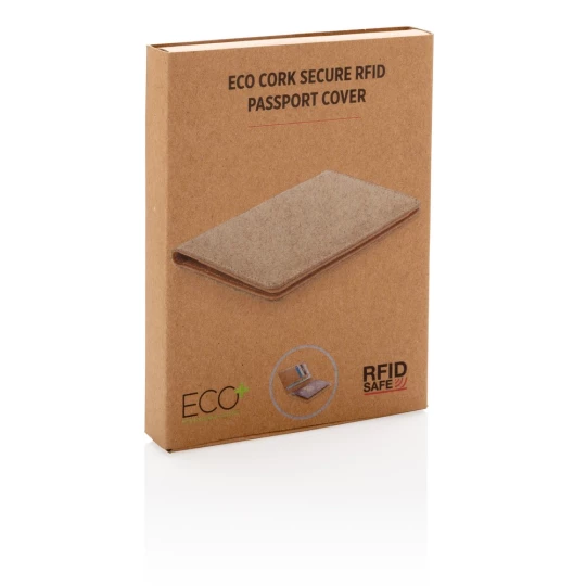 Korkowe etui na karty kredytowe i paszport, ochrona RFID (P820.459)