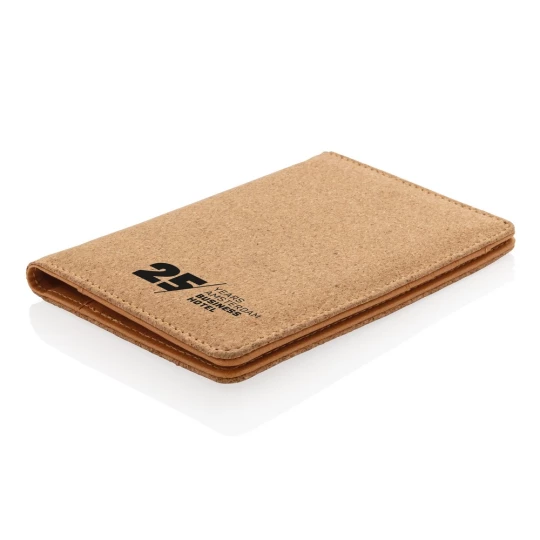 Korkowe etui na karty kredytowe i paszport, ochrona RFID (P820.459)