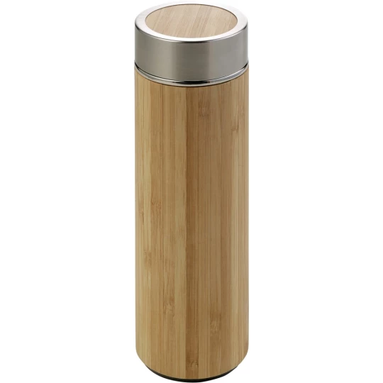 Bambusowy termos 420 ml, posiada sitko zatrzymujące fusy (V0772-18)
