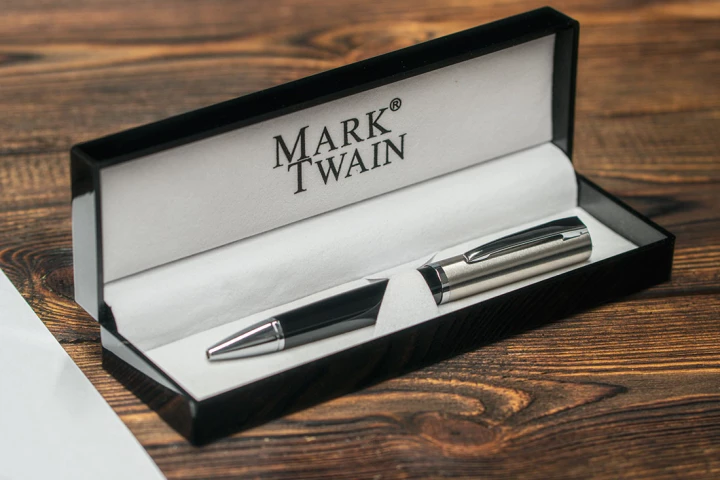 Długopis metalowy Mark Twain - czarny - (GM-13383-03)