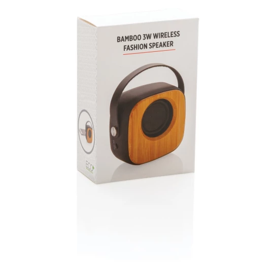 Bambusowy głośnik bezprzewodowy 3W (P328.589)