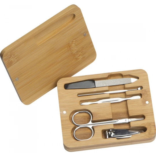 Zestaw do manicure - beżowy - (GM-73641-13)