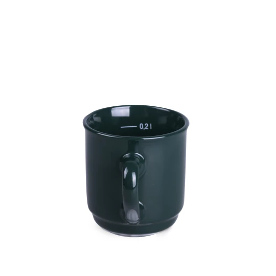 Kubek Claus 220ml ciemnozielony/ciemnozielony (M485)