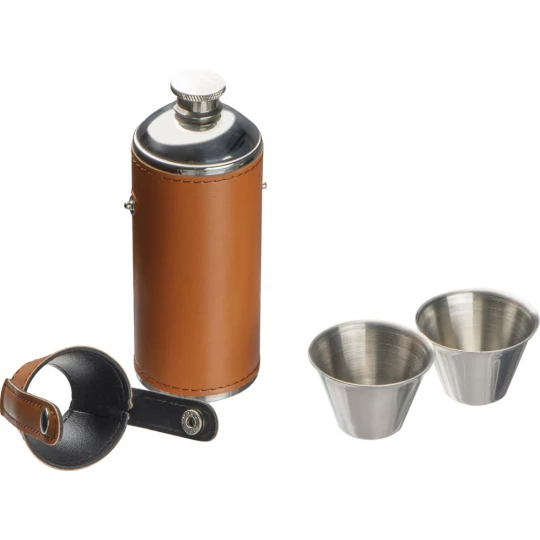 Piersiówka 230 ml - brązowy - (GM-83257-01)