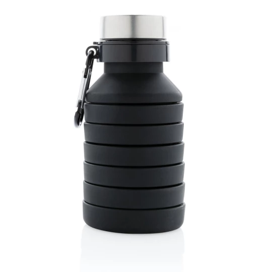 Składana butelka sportowa 550 ml z karabińczykiem (P432.621)