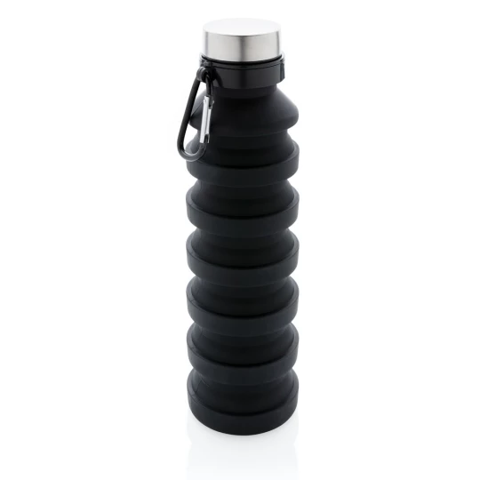 Składana butelka sportowa 550 ml z karabińczykiem (P432.621)