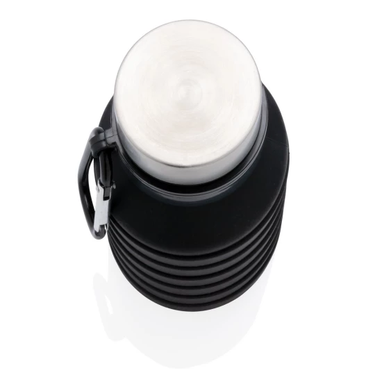 Składana butelka sportowa 550 ml z karabińczykiem (P432.621)