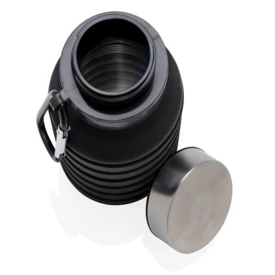 Składana butelka sportowa 550 ml z karabińczykiem (P432.621)