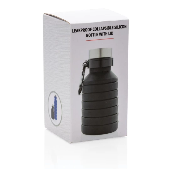 Składana butelka sportowa 550 ml z karabińczykiem (P432.621)