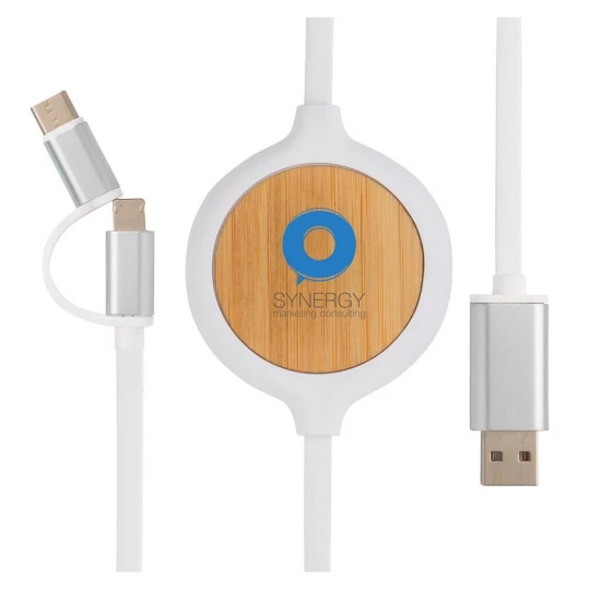 Kabel do ładowania 3 w 1, ładowarka bezprzewodowa 5W (P302.253)