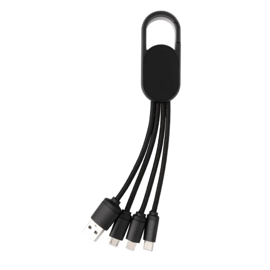 Kabel do ładowania 4 w 1 z karabińczykiem (P302.071)