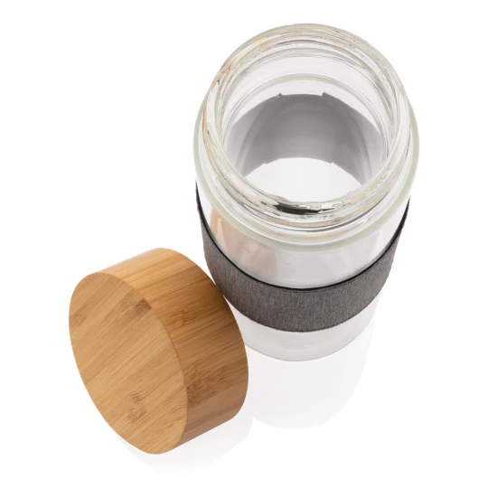 Szklana butelka 750 ml Impact w pokrowcu (P436.770)