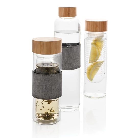 Szklana butelka 750 ml Impact w pokrowcu (P436.770)