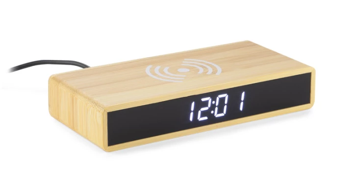 Zegar na biurko z ładowarką indukcyjną INDUCTO (GA-03092)