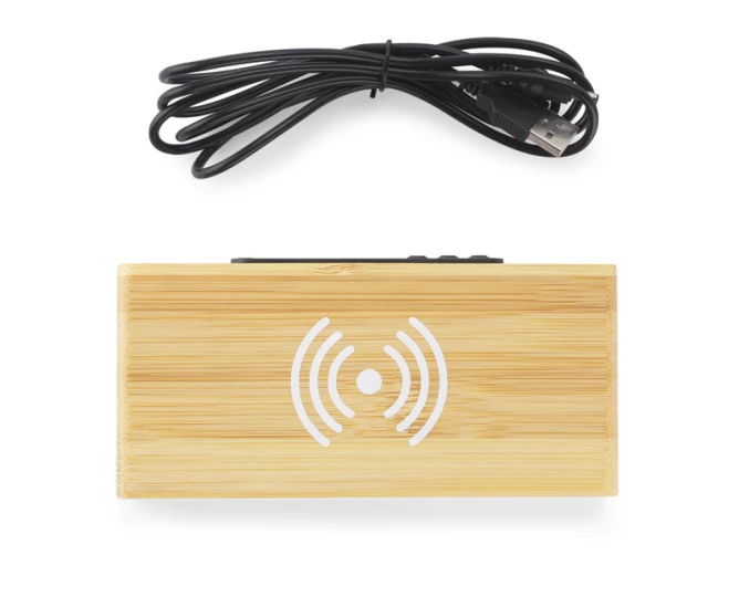 Zegar na biurko z ładowarką indukcyjną INDUCTO (GA-03092)