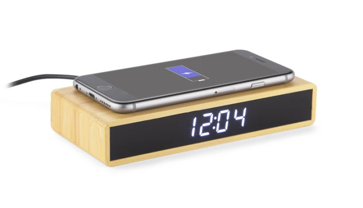 Zegar na biurko z ładowarką indukcyjną INDUCTO (GA-03092)