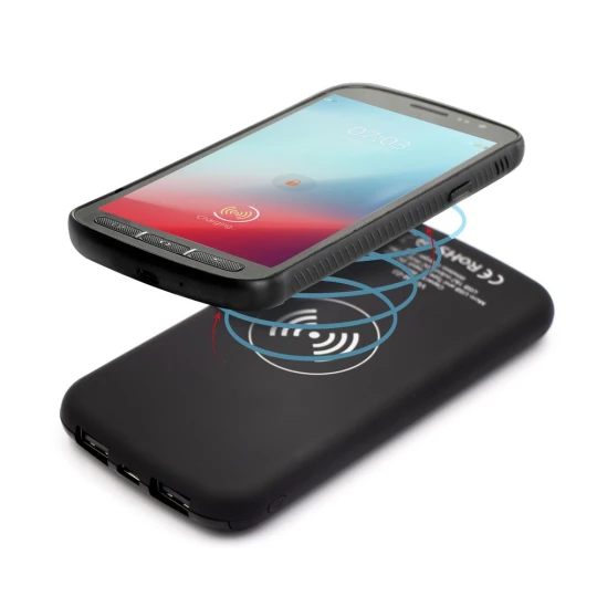 Power bank 8000 mAh Mauro Conti, ładowarka bezprzewodowa 5W | Eric (V0134-03)