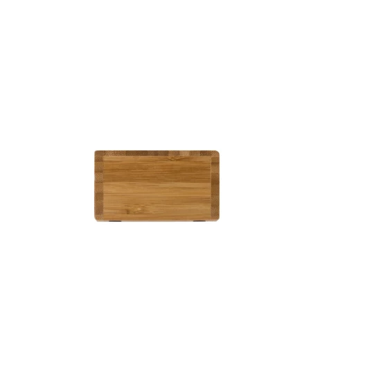 Bambusowa ładowarka bezprzewodowa 5W, zegar (V0137-17)