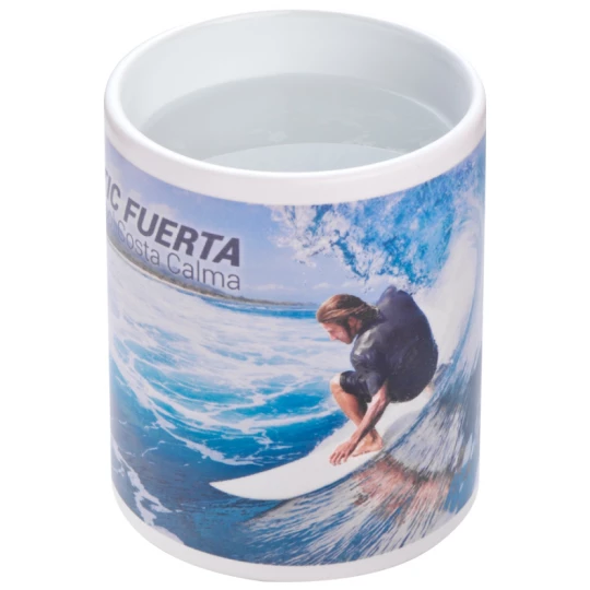 Kubek ceramiczny do sublimacji zmieniający kolor 300 ml - czerwony - (GM-83438-05)