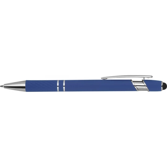 Długopis aluminiowy touch pen - niebieski - (GM-13689-04)