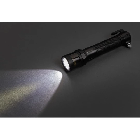 Latarka bezpieczeństwa Gear X, aluminium z recyklingu (P513.321)