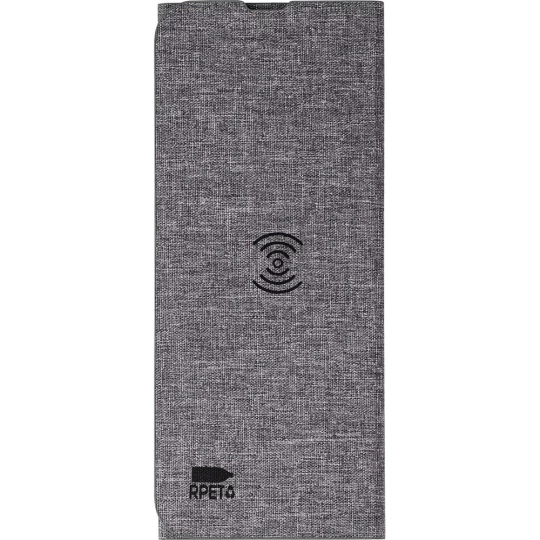 Podkładka pod mysz RPET, ładowarka bezprzewodowa 10W (V1542-19)