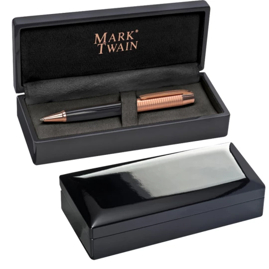 Długopis metalowy Mark Twain - czarny - (GM-13034-03)