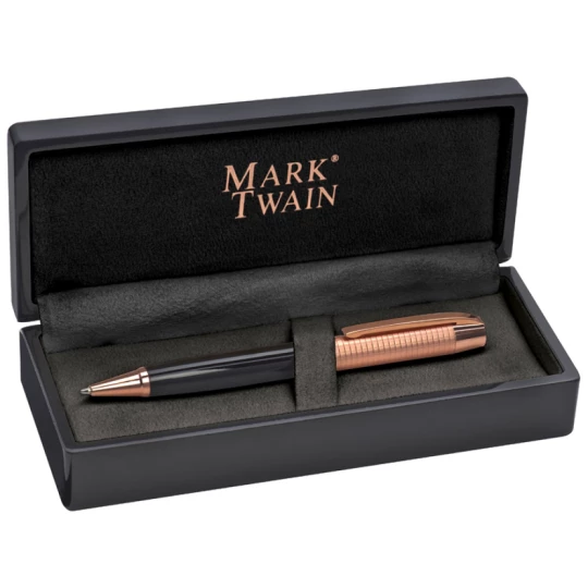 Długopis metalowy Mark Twain - czarny - (GM-13034-03)
