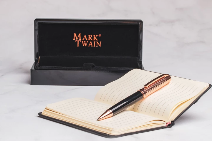 Długopis metalowy Mark Twain - czarny - (GM-13034-03)