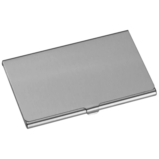Metalowe etui na wizytówki - szary - (GM-22206-07)