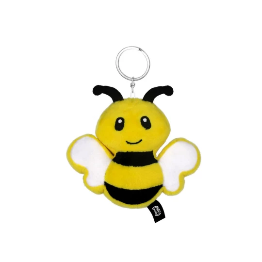 Pluszowa pszczoła RPET z chipem NFC, brelok | Zibee (HE795-08)