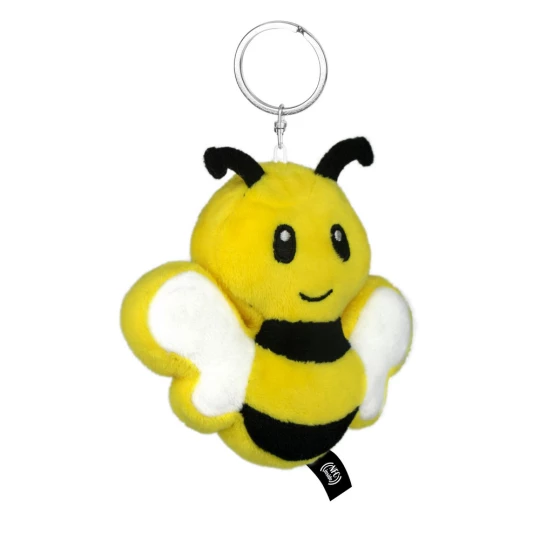 Pluszowa pszczoła RPET z chipem NFC, brelok | Zibee (HE795-08)