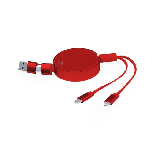 Zwijany kabel do ładowania i synchronizacji z aluminium z recyklingu (V2012-05)